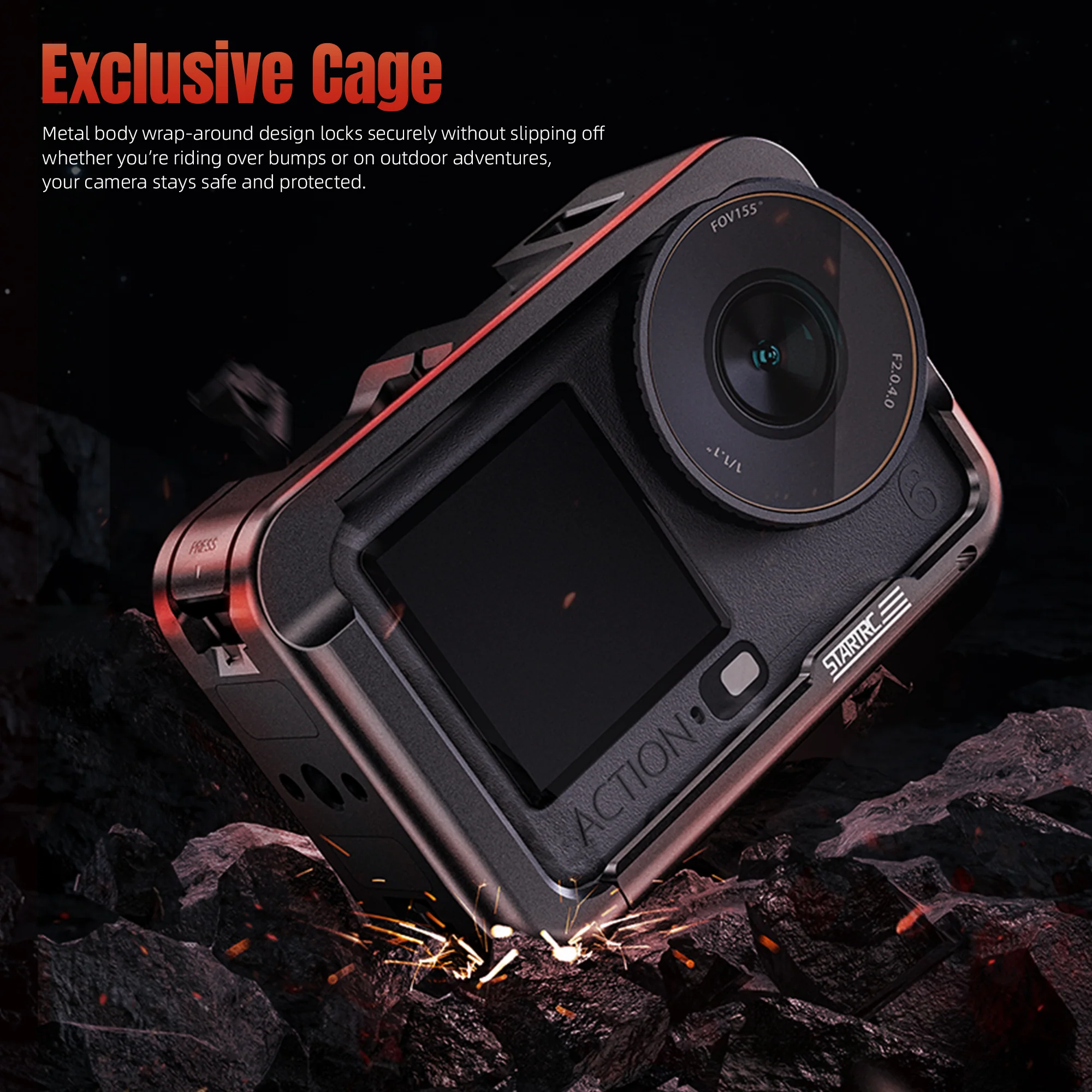 STARTRC Osmo Action 6 Lightweight Metal Cage - Image 6